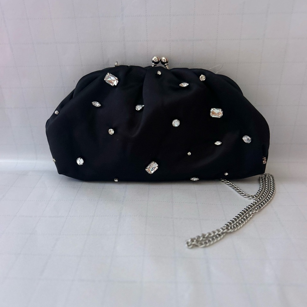 STAIN RHINESTONE CLUTCH J CREW PURSE